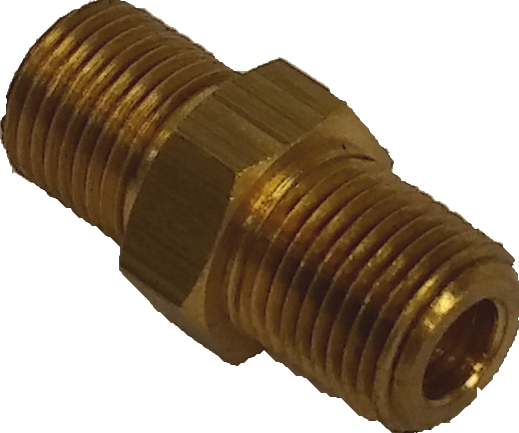 Fitting - 1/8" M - 1/8" M - Messing