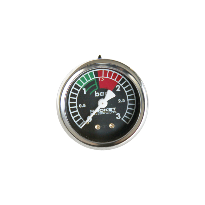 Rocket Cellini Evoluzione/Mozzafiato Manometer Boilerdruk Zwart