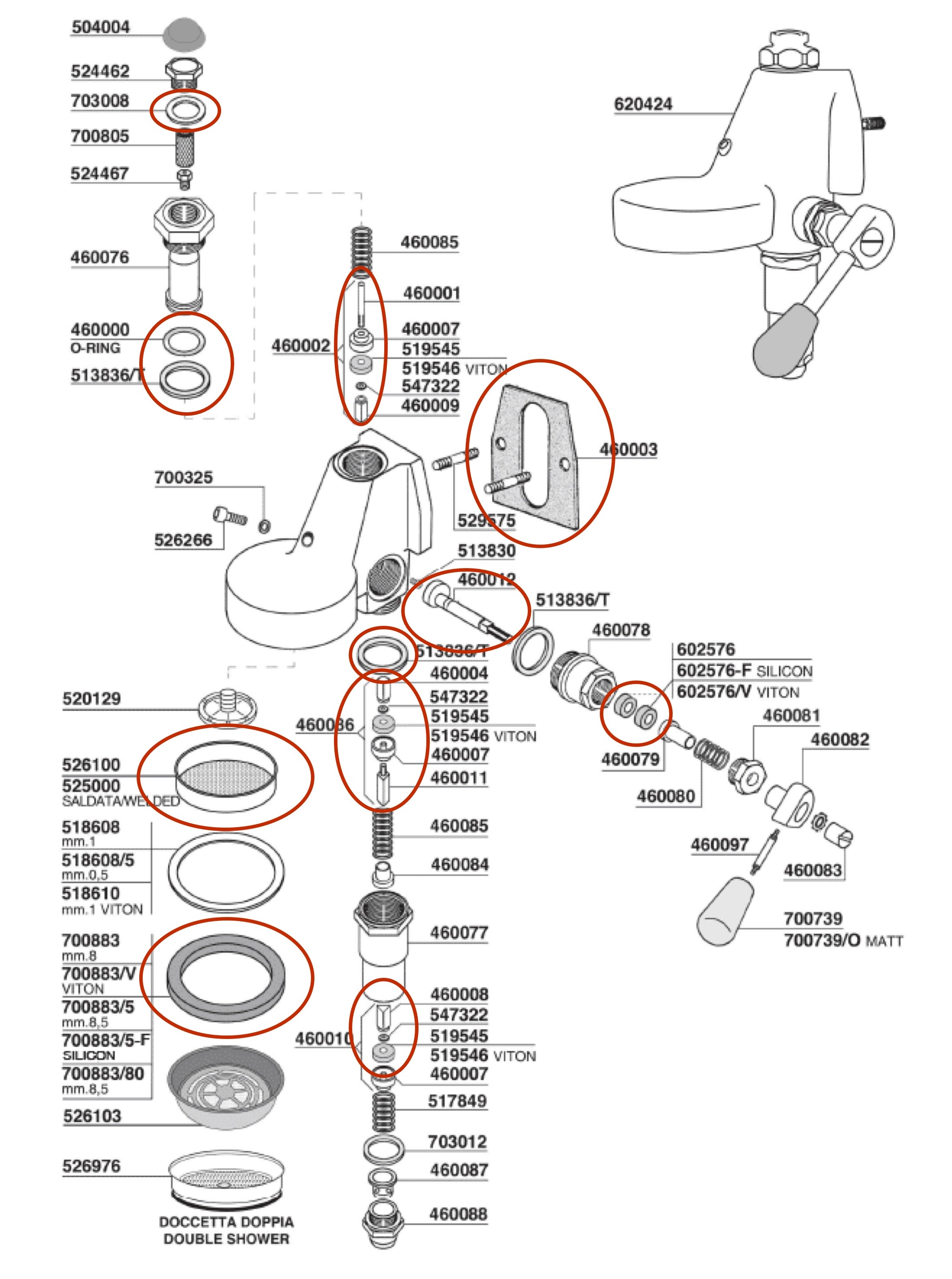 E61 Service Kit Compleet 8.0mm