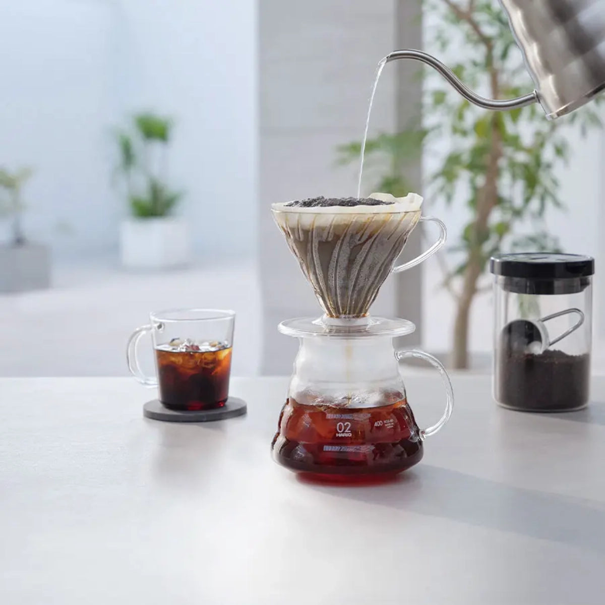 Hario V60 Dripper Tritan Clear Filterhouder
