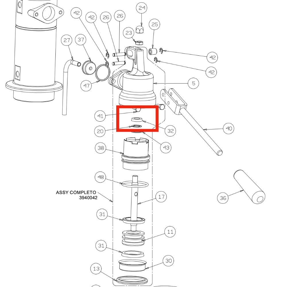 La Pavoni Zuigeras Pakking