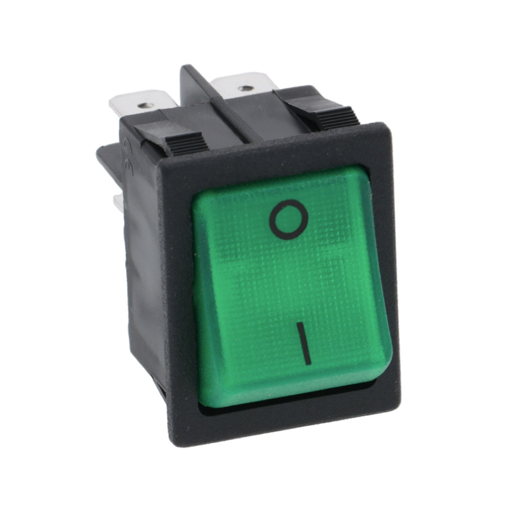 Schakelaar Groen - Diverse machines - Dubbelpolig - 30 x 22 mm