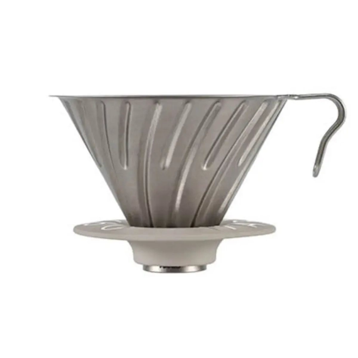 Hario V60 Dripper Titanium Silver Filterhouder