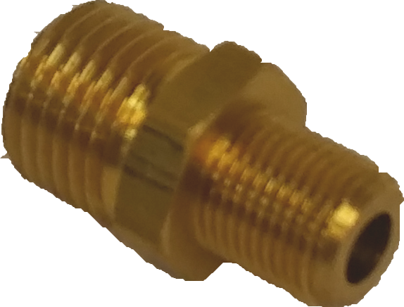 Fitting 1/8" M - 1/4" M - Messing