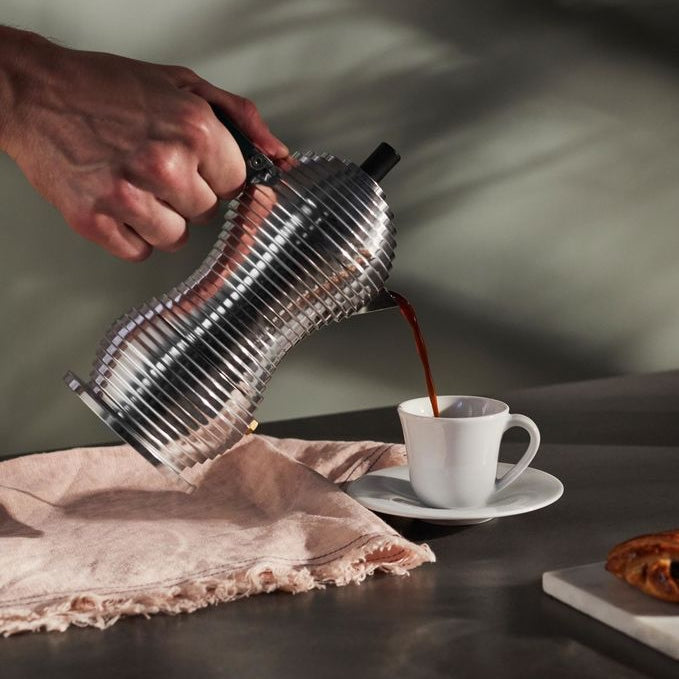 Alessi Pulcina Percolator - Zwart handvat 6 Kops