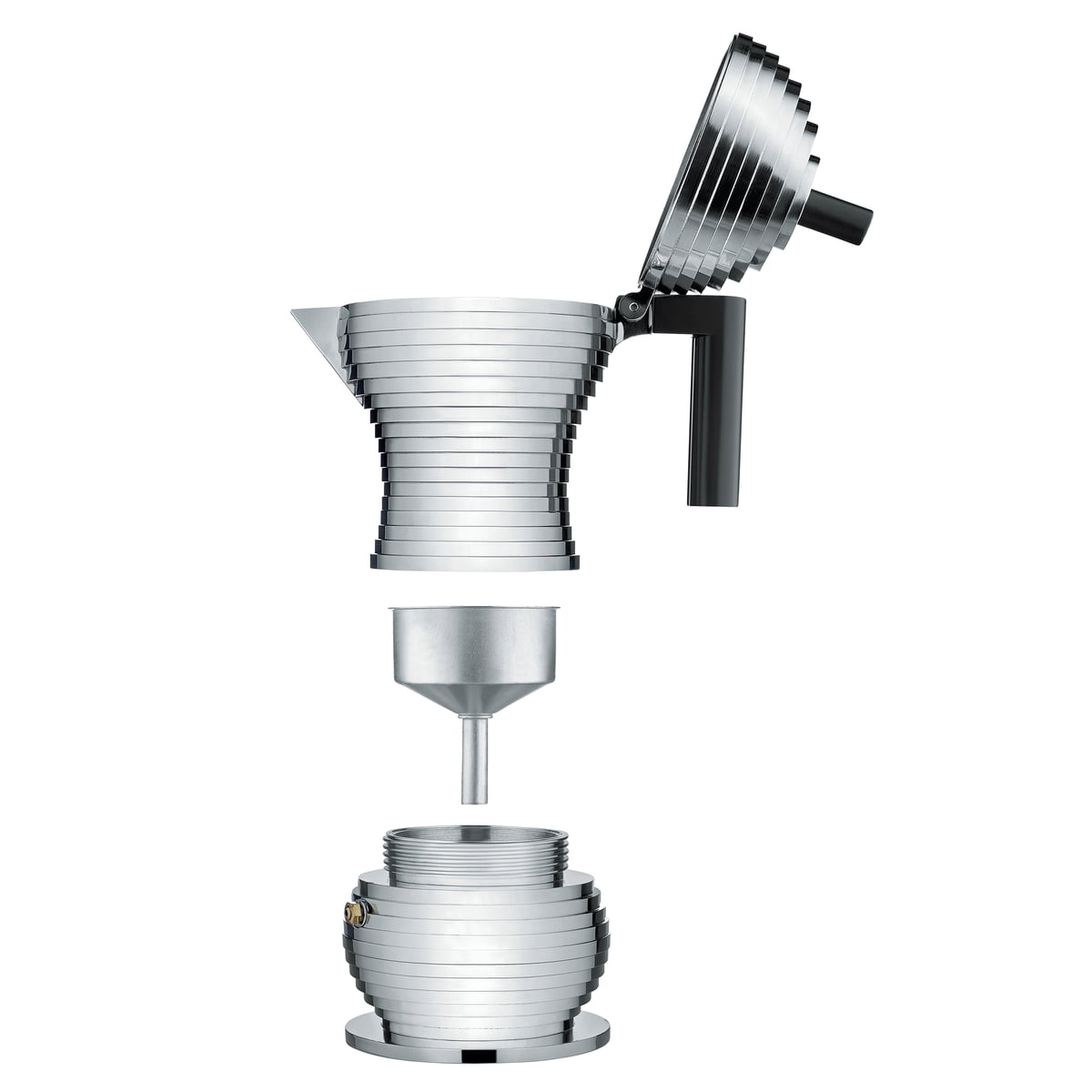 Alessi Pulcina Percolator - Zwart handvat 6 Kops