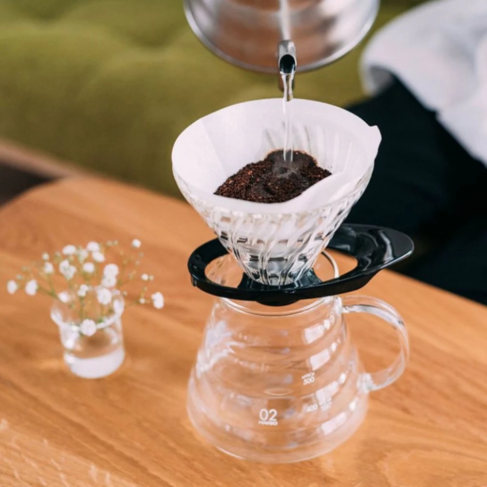 Hario V60 Dripper 01 Glas Zwart - Filterhouder