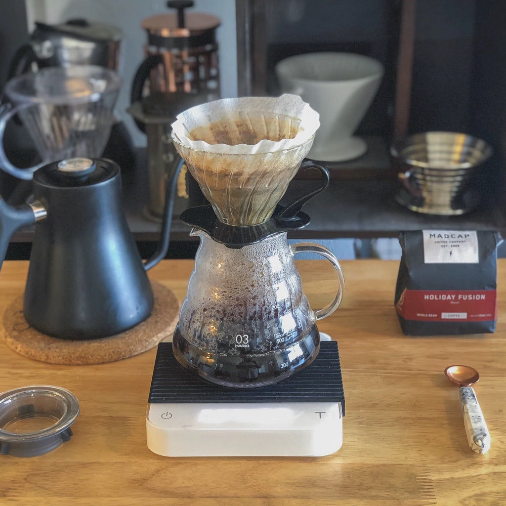 Hario V60 Dripper 02 Glas Zwart - Filterhouder