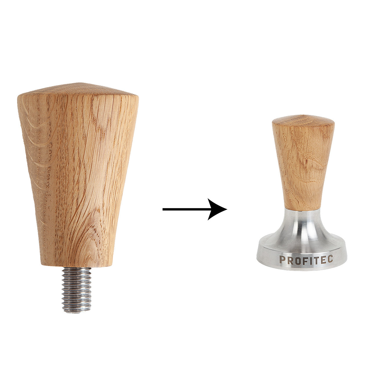 Profitec Customization - Oak - Tamper Handvat