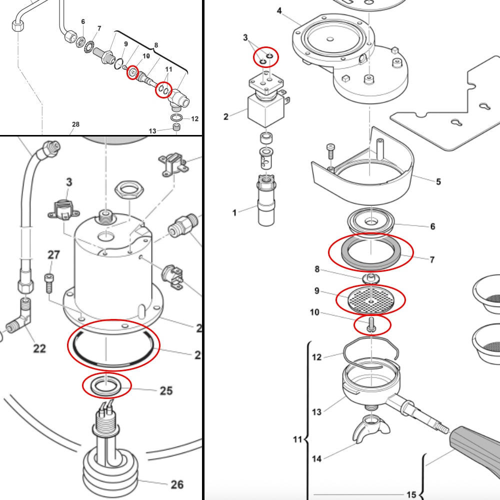 Rancilio Silvia Service Kit Compleet