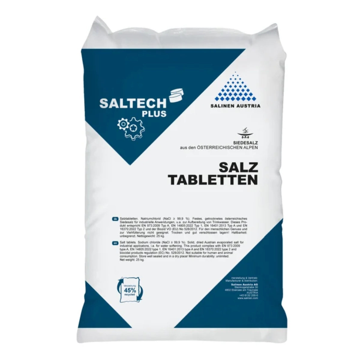 Saltech Plus Regeneratiezout - Onthardingszout 1 KG