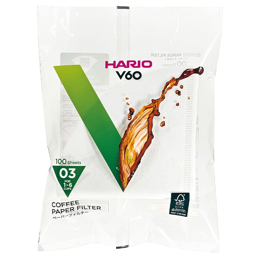 Hario V60 Filterpapier Wit - Japan